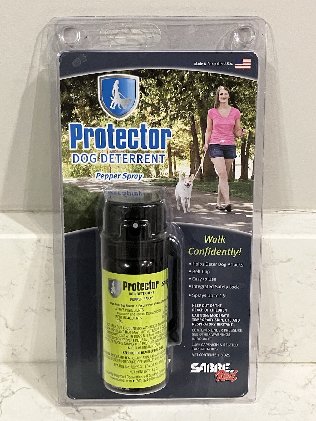Protector Dog Spray - Maximum Strength - with Belt Clip - SRP-MK3