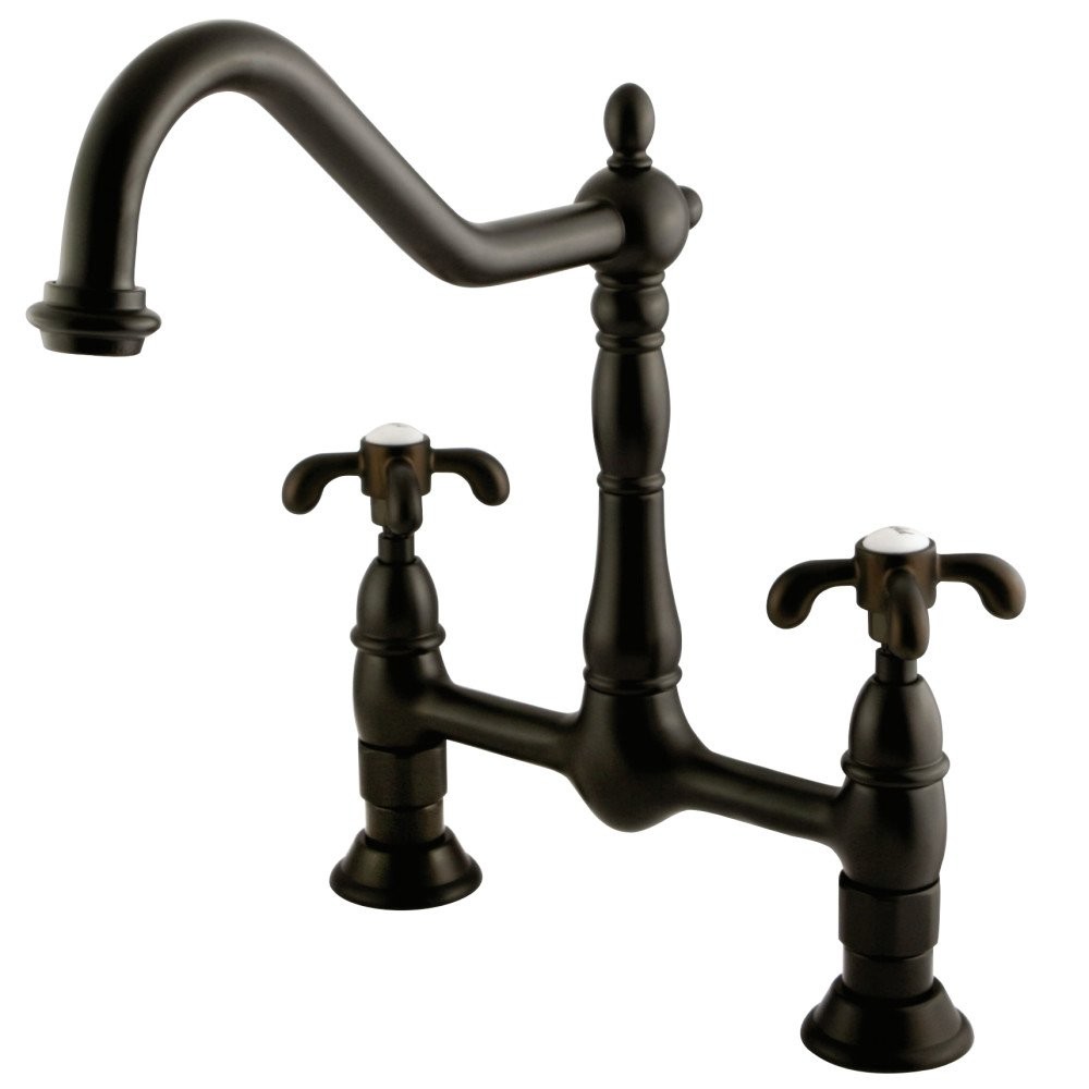KS1175TX French Country Center Set Kitchen Faucet without Sprayer, 8-1/2-Inch...
