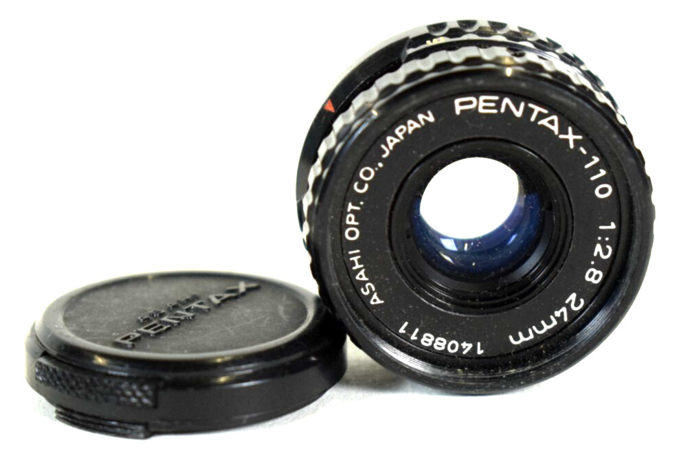 Vintage Asahi Opt Co. Pemtax-110 Lense 1:2.8 24mm & Cap 2  5.5mm Japan Original