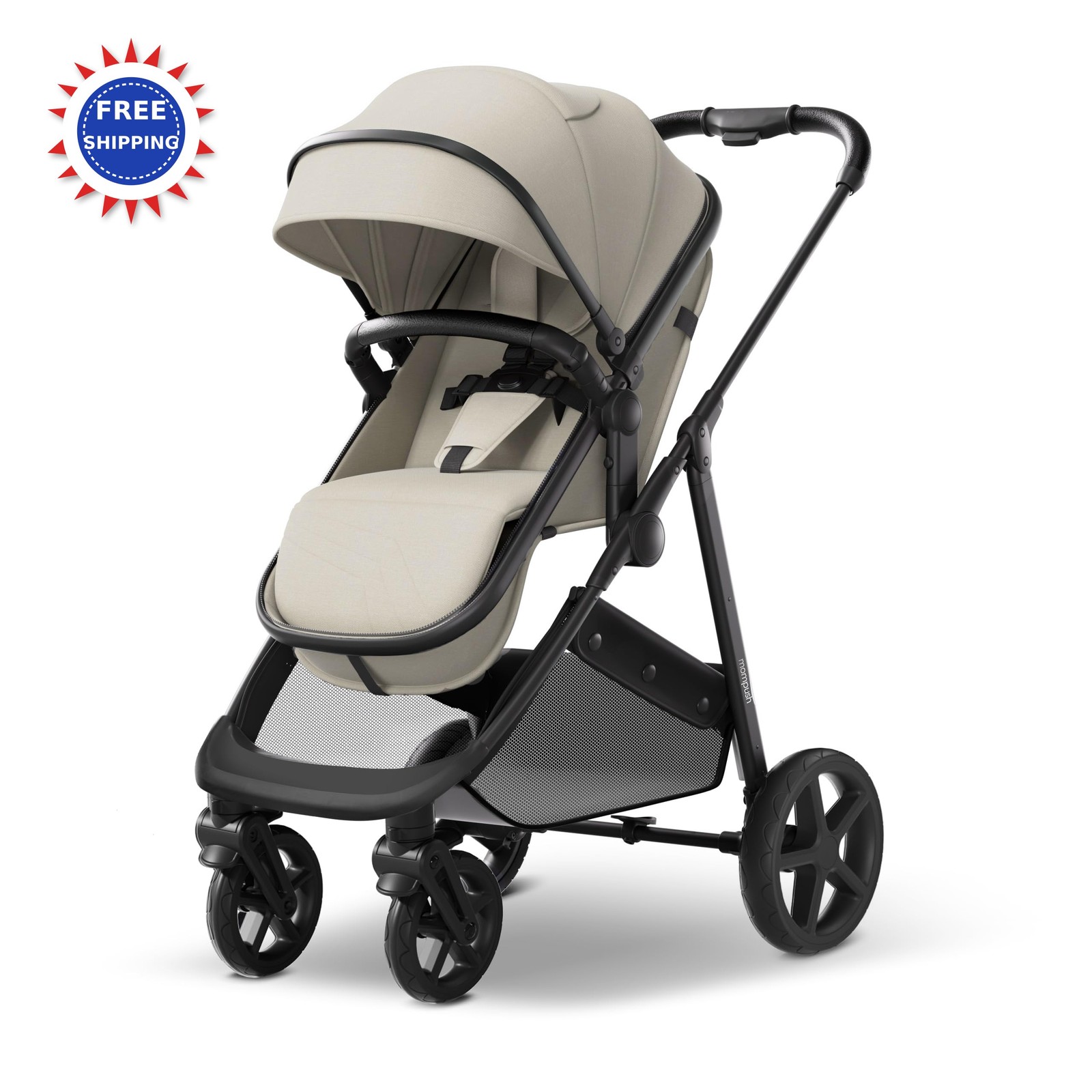 Mompush Wiz 2 in 1 Baby Stroller with Bassinet Mode Convertible Infant Newborn