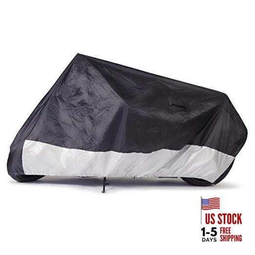 Sportsman Motorcycle Cover, Black, Waterproof, Universal Fit, Fits up to Large