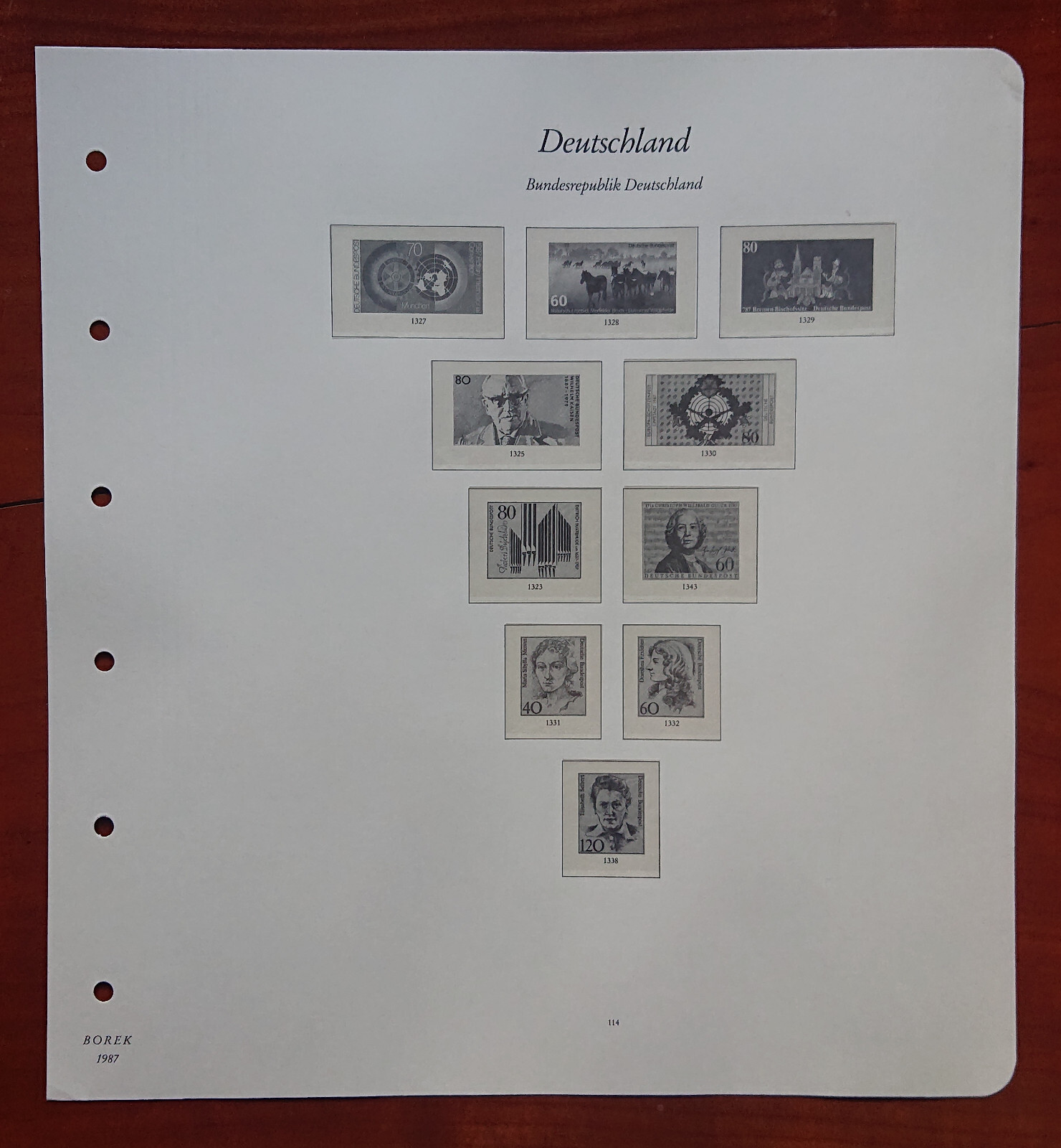 Vordruckblatt Federal Republic Germany Borek 1987 S 114 Schützenfest Lippstadt