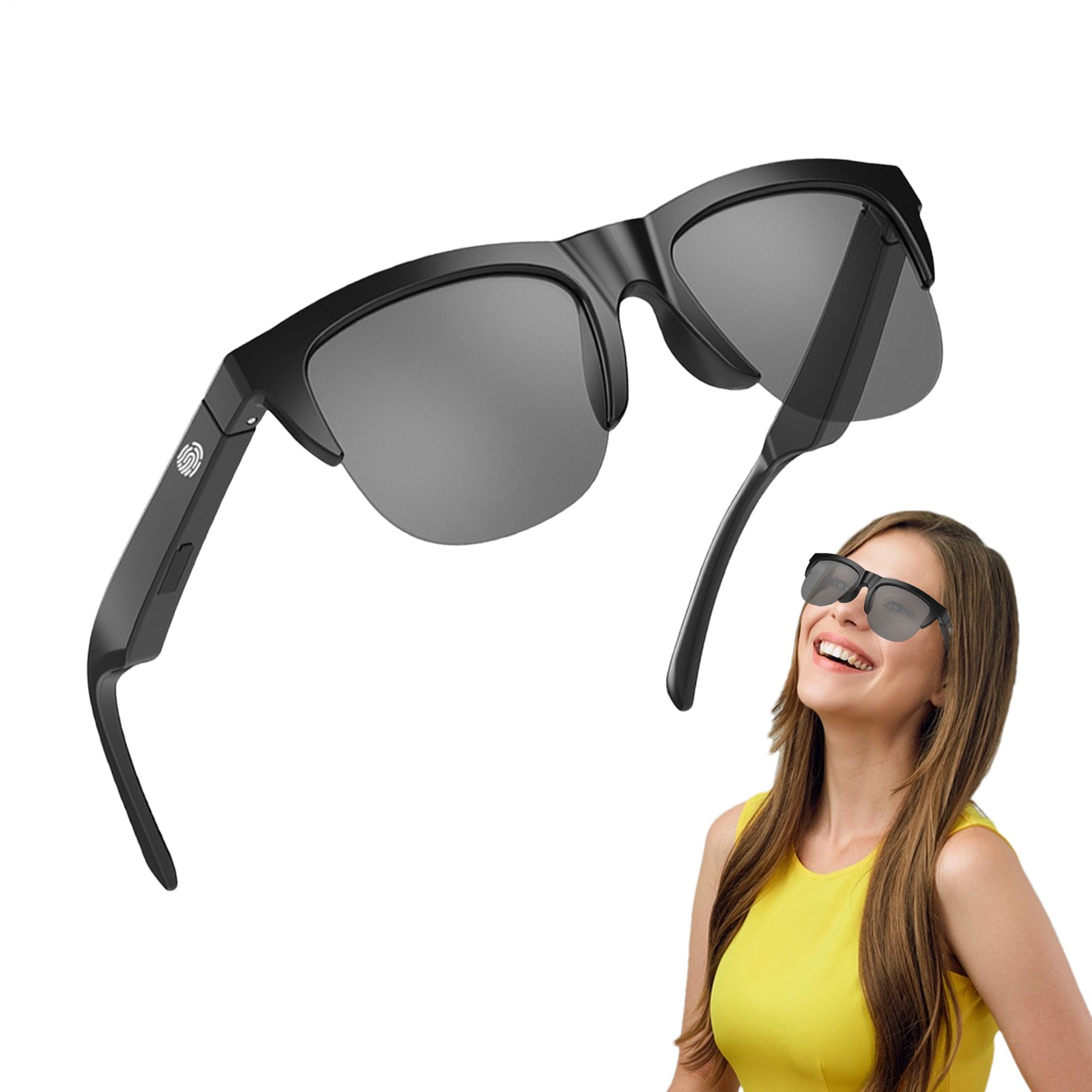 2024 Upgrade Bluetooth Sunglasses Polarized Lenses Smart Audio Sunglasses