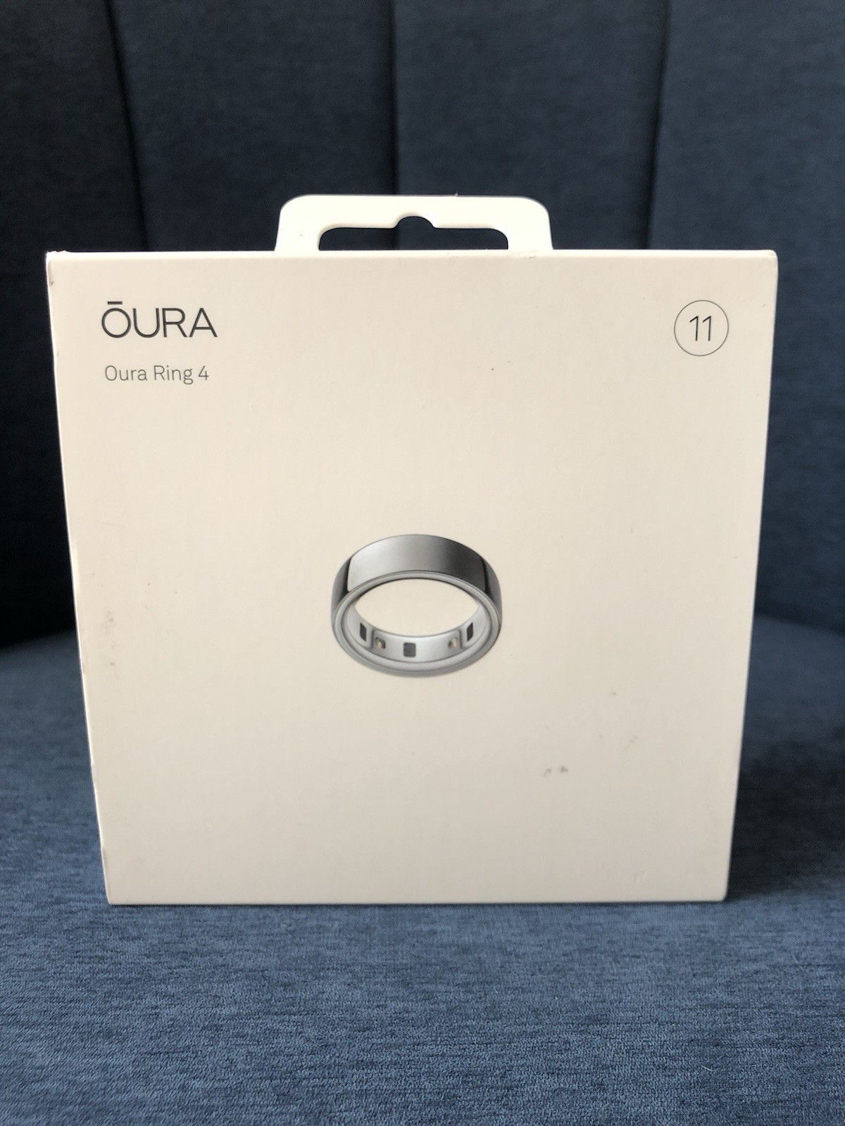 Oura Ring 4 Silver Metal Fitness Ring Size 11 (Brand New-Unsealed-Never Used)