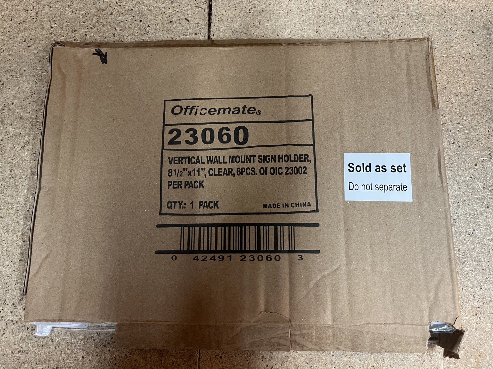 Officemate Vertical Sign Holder, 6 Pack (oic-23060) (oic23060) C73