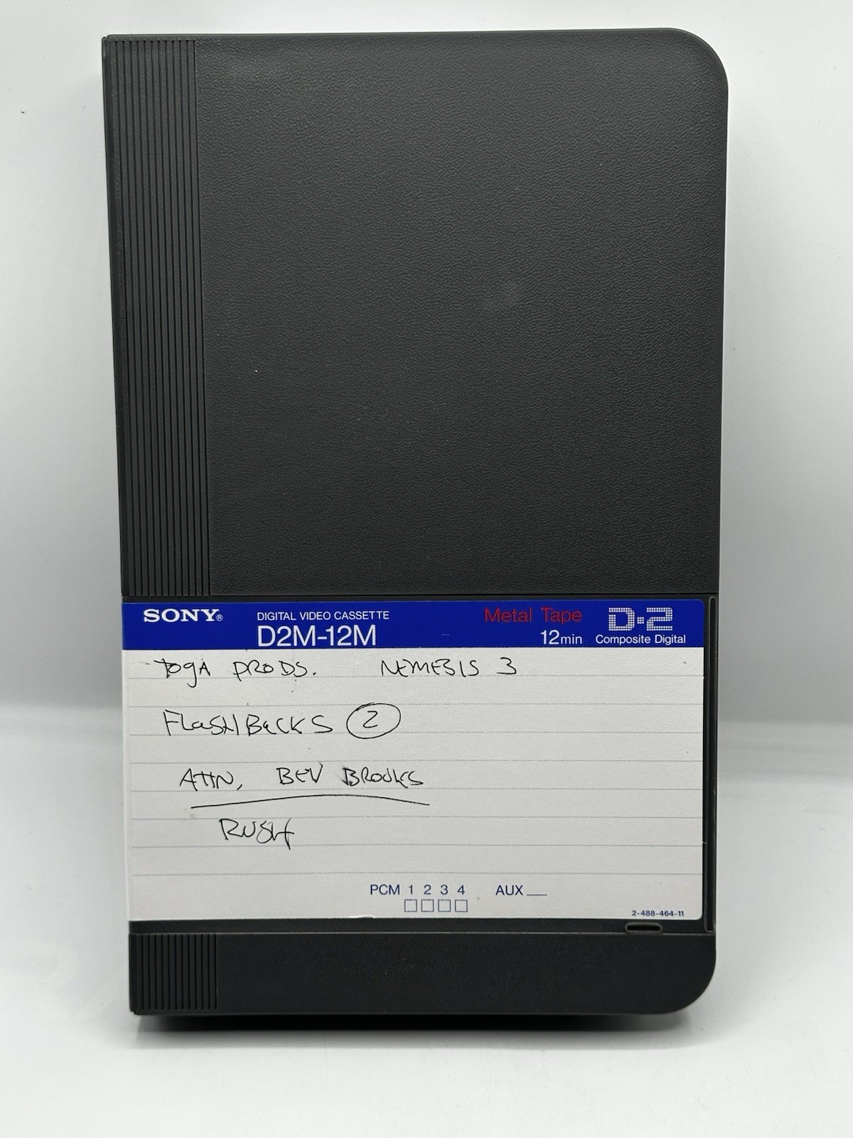 Sony D2M-12M D-2 Digital Video Cassette Nemesis 3 Film Production Tape 12min