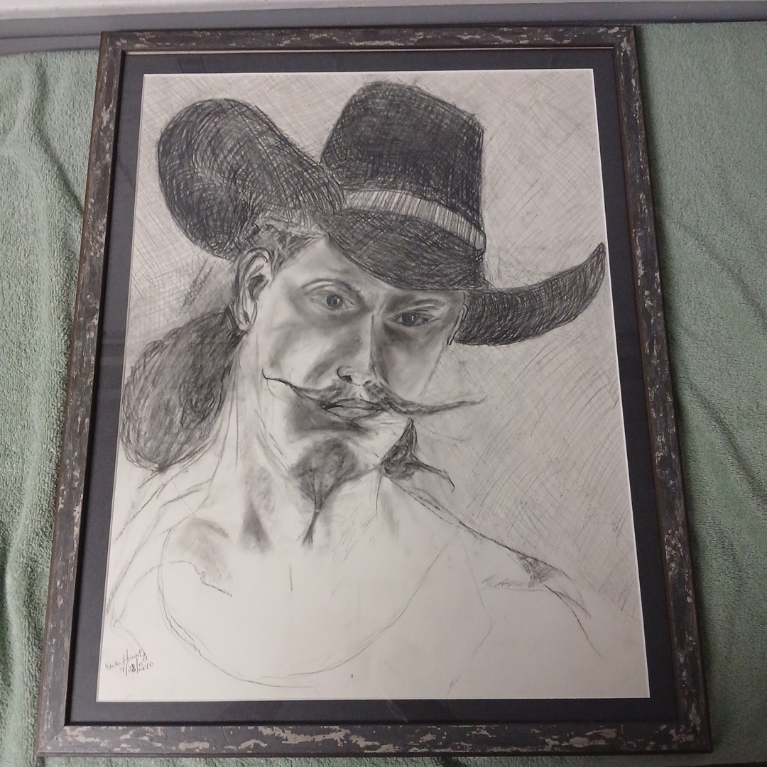 Sketch Of A Cowboy