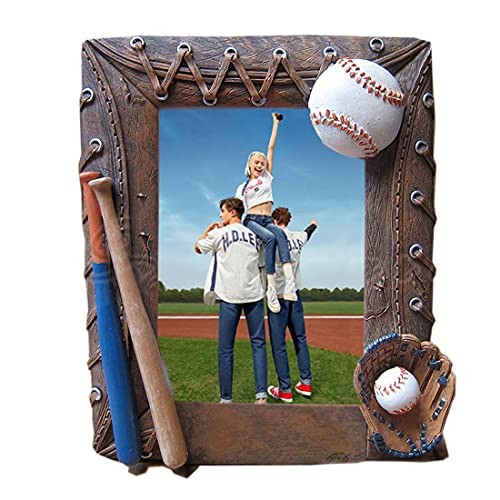 Handmade Photo Frame 3D Baseball Sports Frame Birthday Gifts for Brown