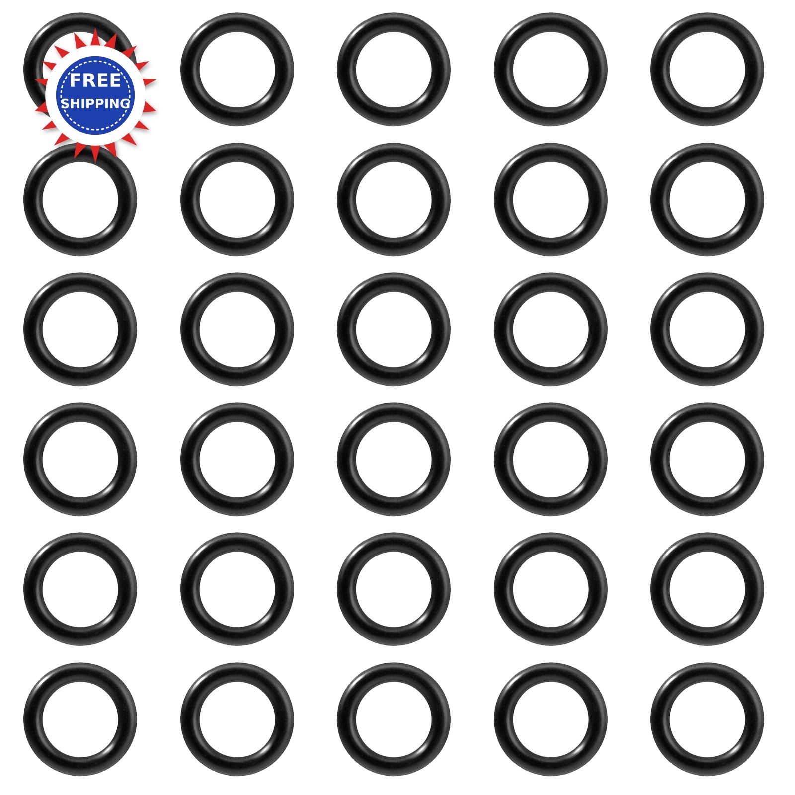 BOXOB 30pcs Propane O Rings for Soft Nose POL Seal Fittings Rubber Leak Proof
