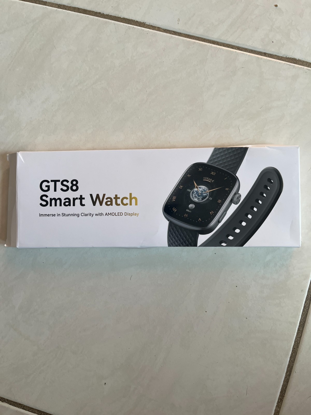 Runmefit GTS8 Smart Watch 1.95" AMOLED – Black Fitness / Activity Smartwatch