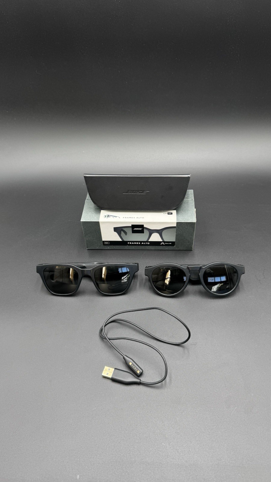 Pair Of Used BOSE Frames Alto Smart Bluetooth Audio Glasses Black - M/L- Works