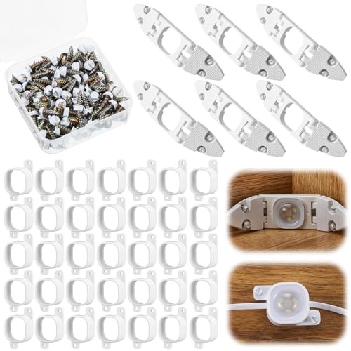  Pcs Light Clips Set Compatible with Govee Pro H706 H806, 60 Mounting 66 White