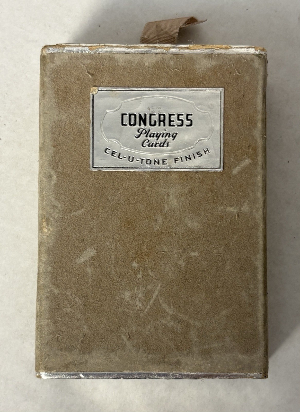 Vintage Congress Playing Cards Cel-U-Tone Finish Bird Dog Pointer Front Complete