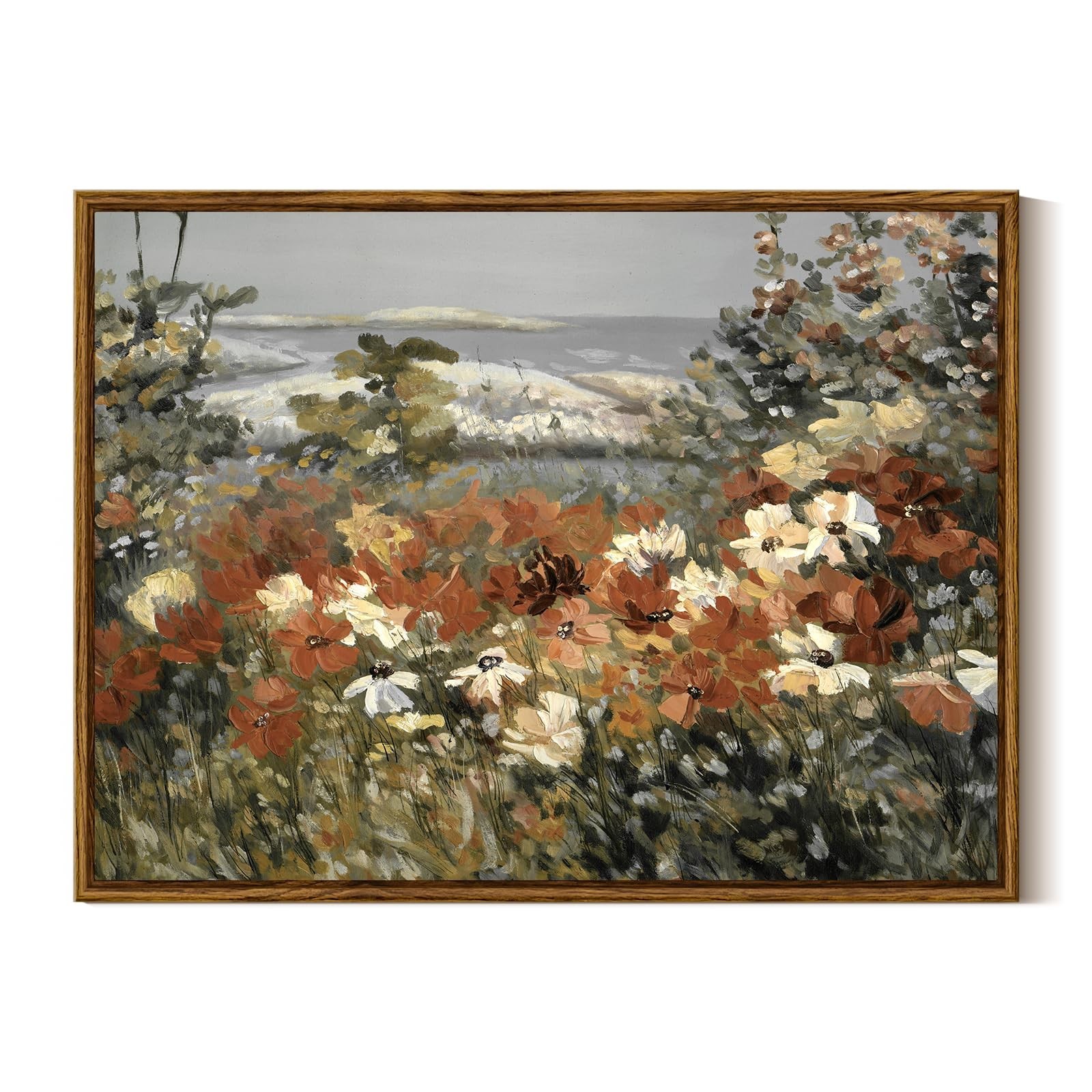 InSimSea Framed Canvas Wall Art Home Decor Framed Vintage Botanical Prints Ru...