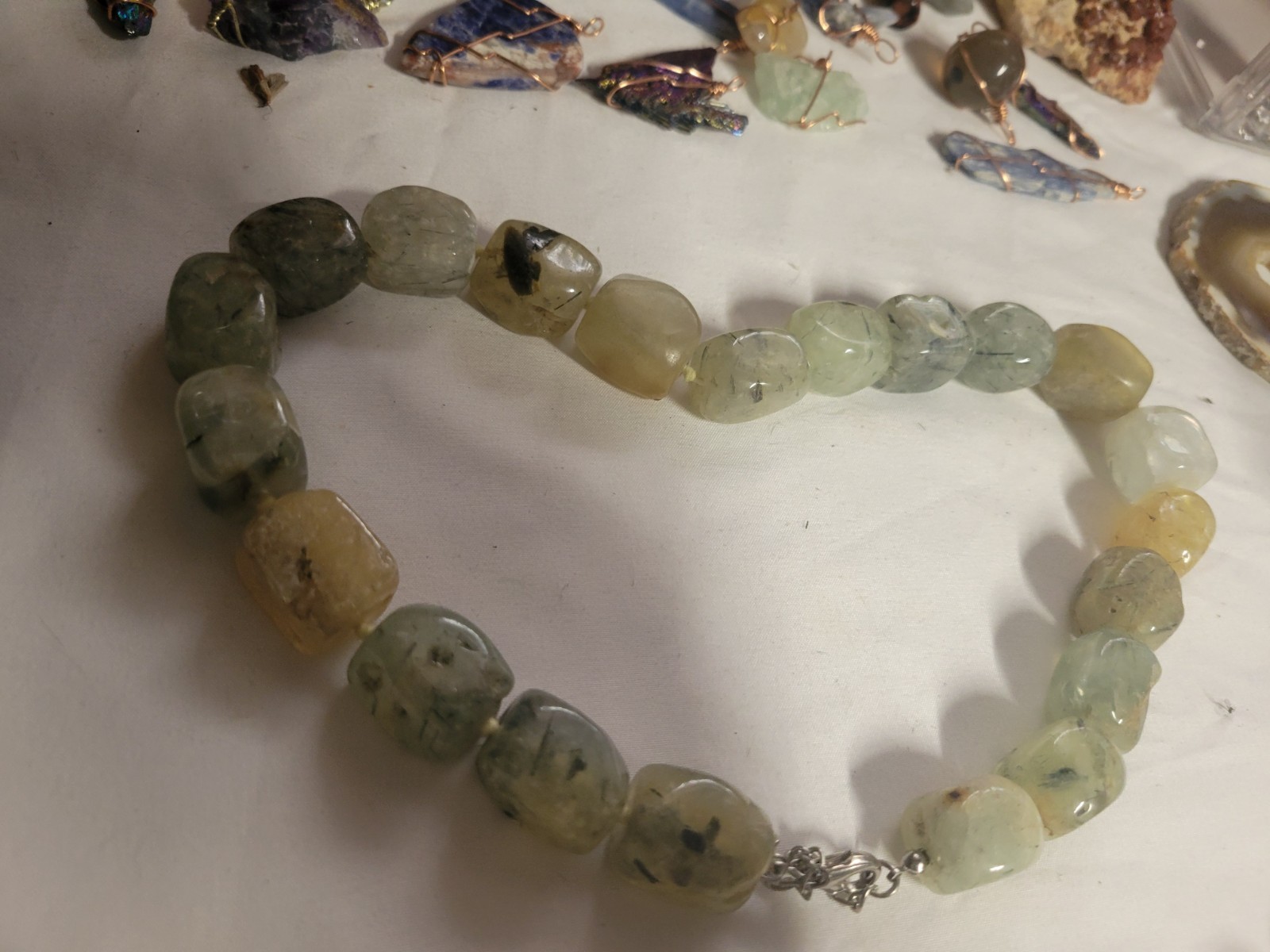 Old Stock Prehnite Beads