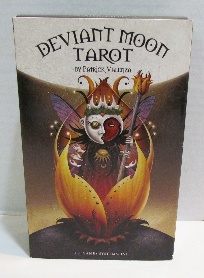 DEVIANT MOON TAROT CARD DECK PATRICK VALENZA U.S. GAMES SYSTEMS COMPLETE SET