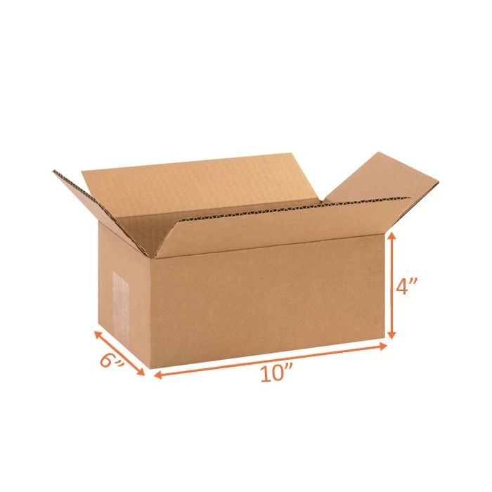 10x6x4 Size Shipping and Packing Box (10 Pack)
