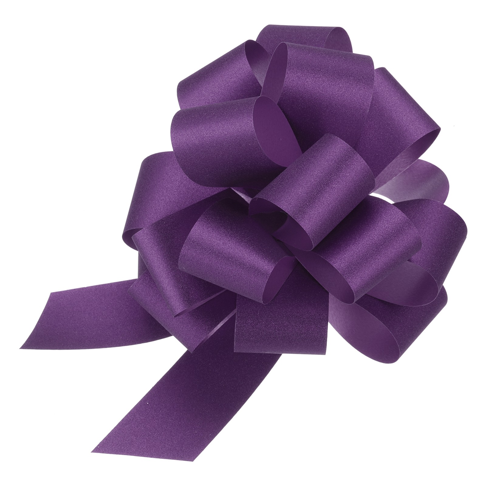 5pcs 6 Inch Large Pull Bow Gift Wrapping Big Pull Bows Ribbon Purple
