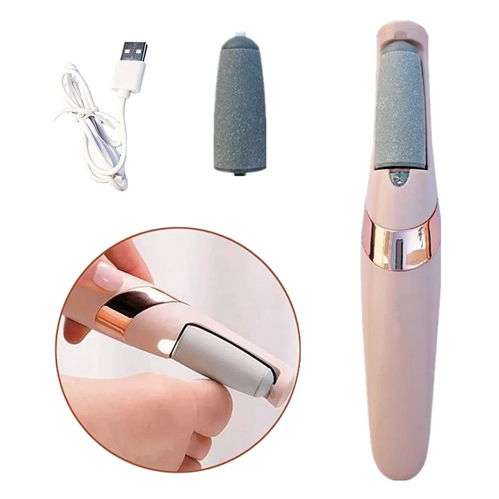 Electric Pedi Callus Remover, 2 Heads Included, Built In Light