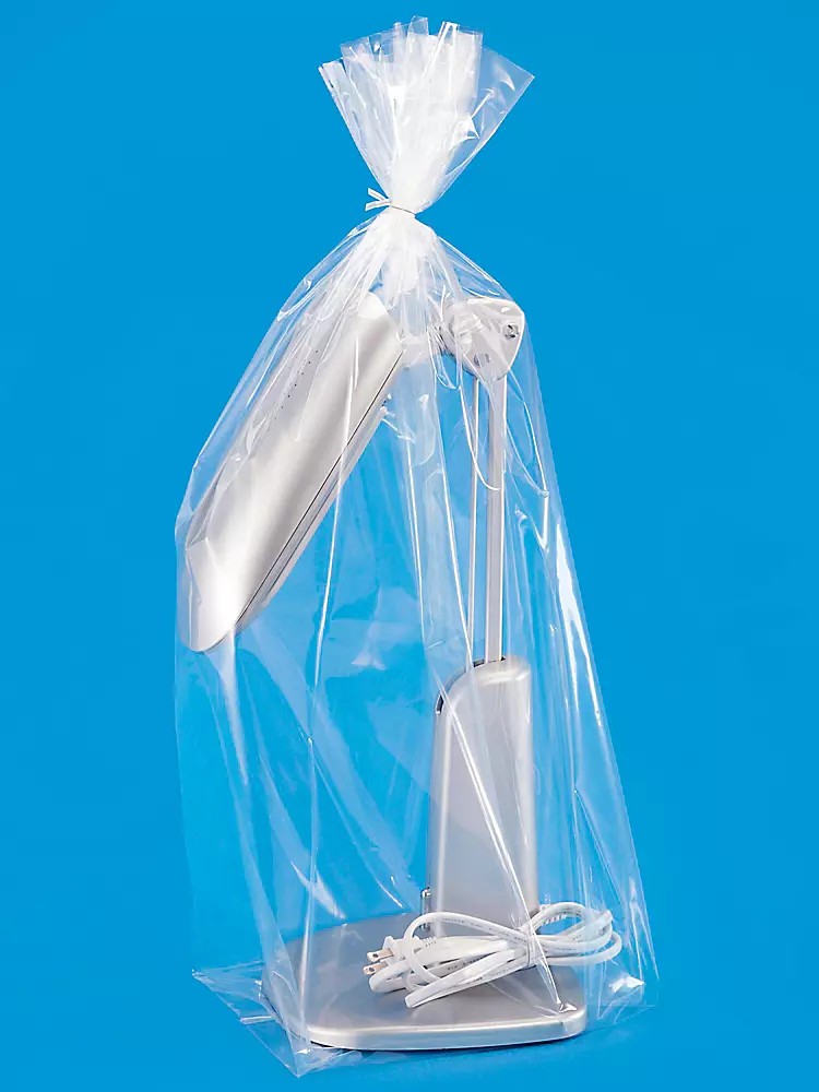 Pack of 500 10 x 8 x 30" 2 Mil Gusseted Poly Bags