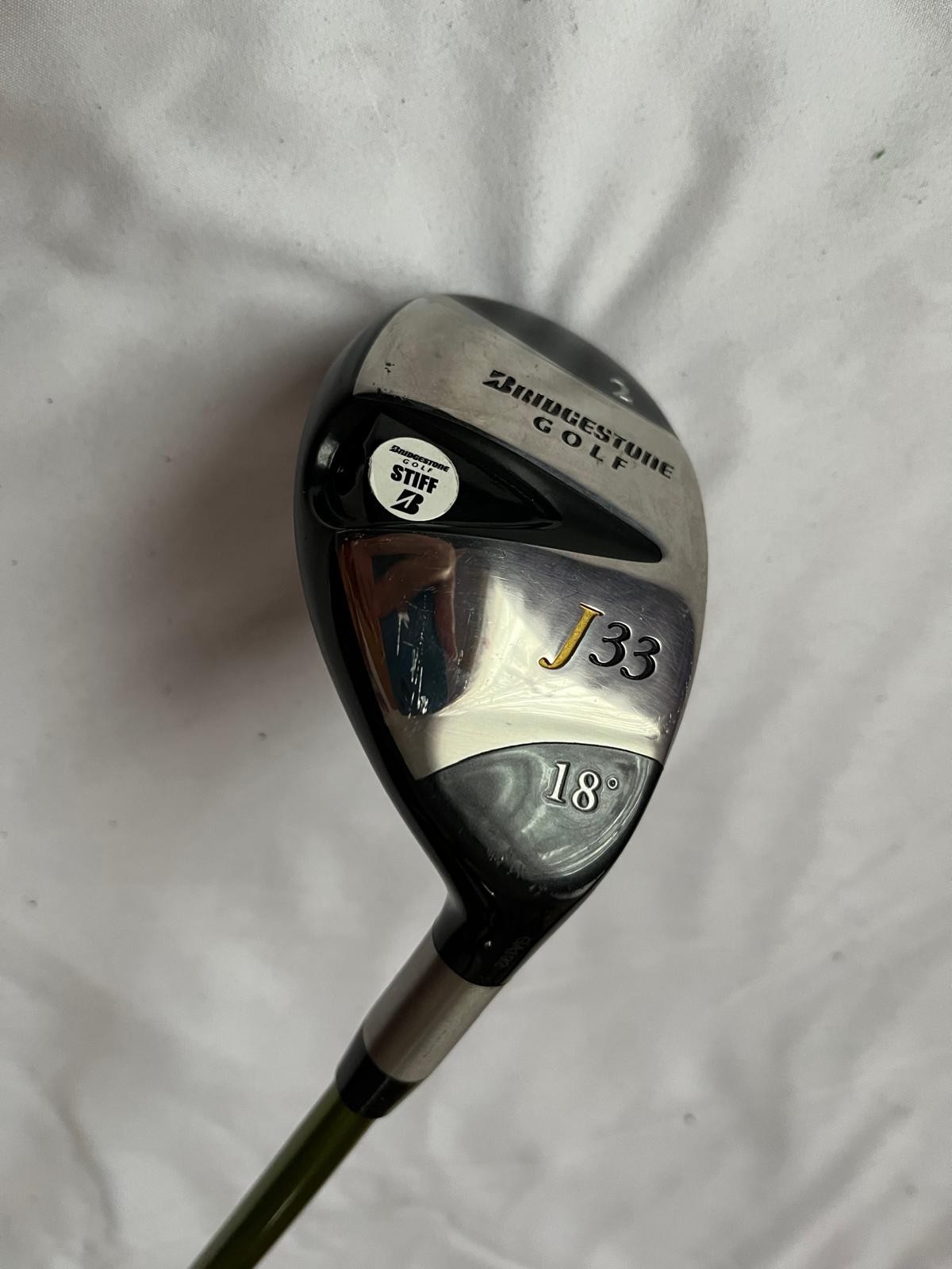 Bridgestone J33 2 Hybrid 18° Aldila NV Green 85 Stiff RH Very Good! 