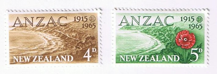 Stamps New Zealand ANZAC 1965 #368-9 MNH VF