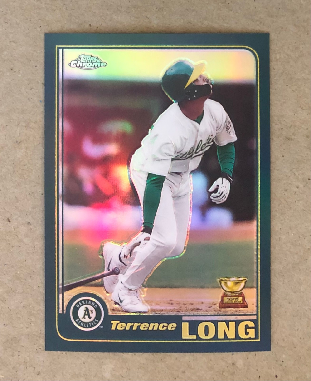 2001 Topps Chrome - Retrofractors - Terrence Long - #214 - Athletics - NrMt-Mt