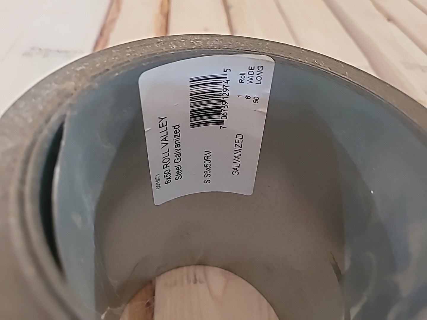 6×50 Galvenized Steel Roll Valley