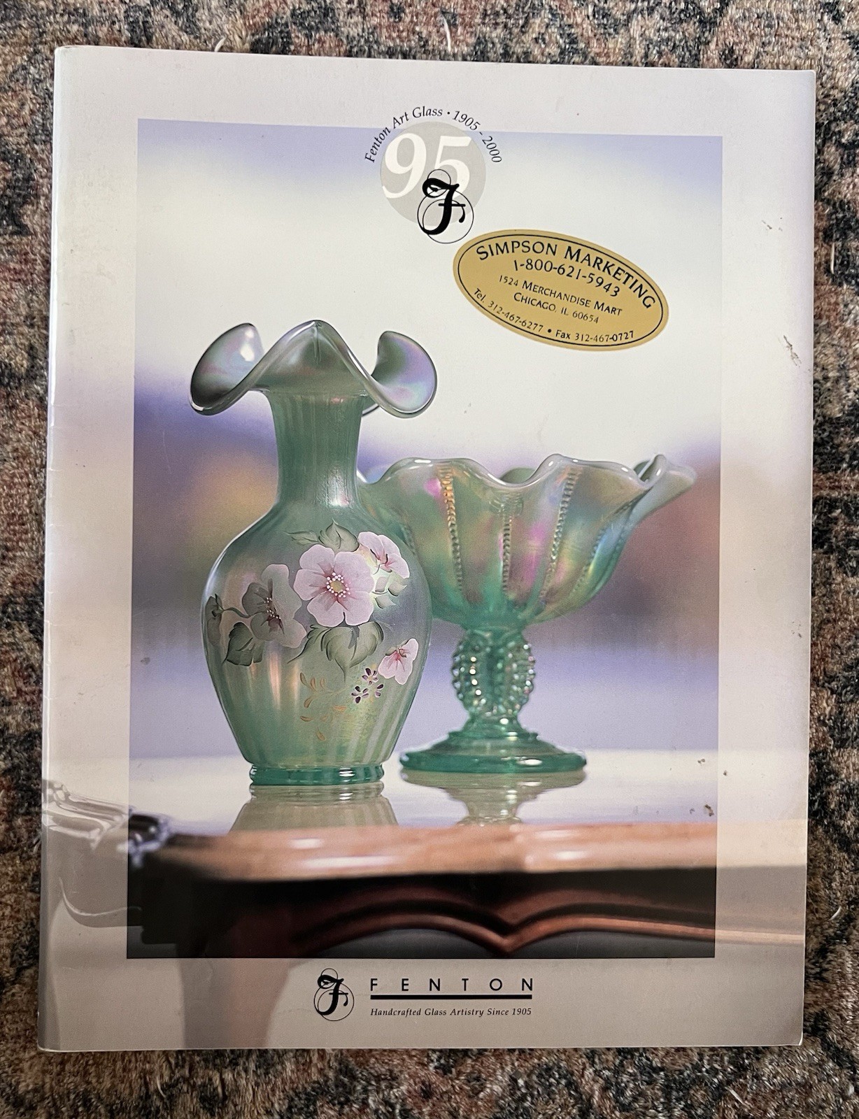 VTG Fenton Art Glass Catalog Brochure Circa 1999-2000 95th Anniversary 