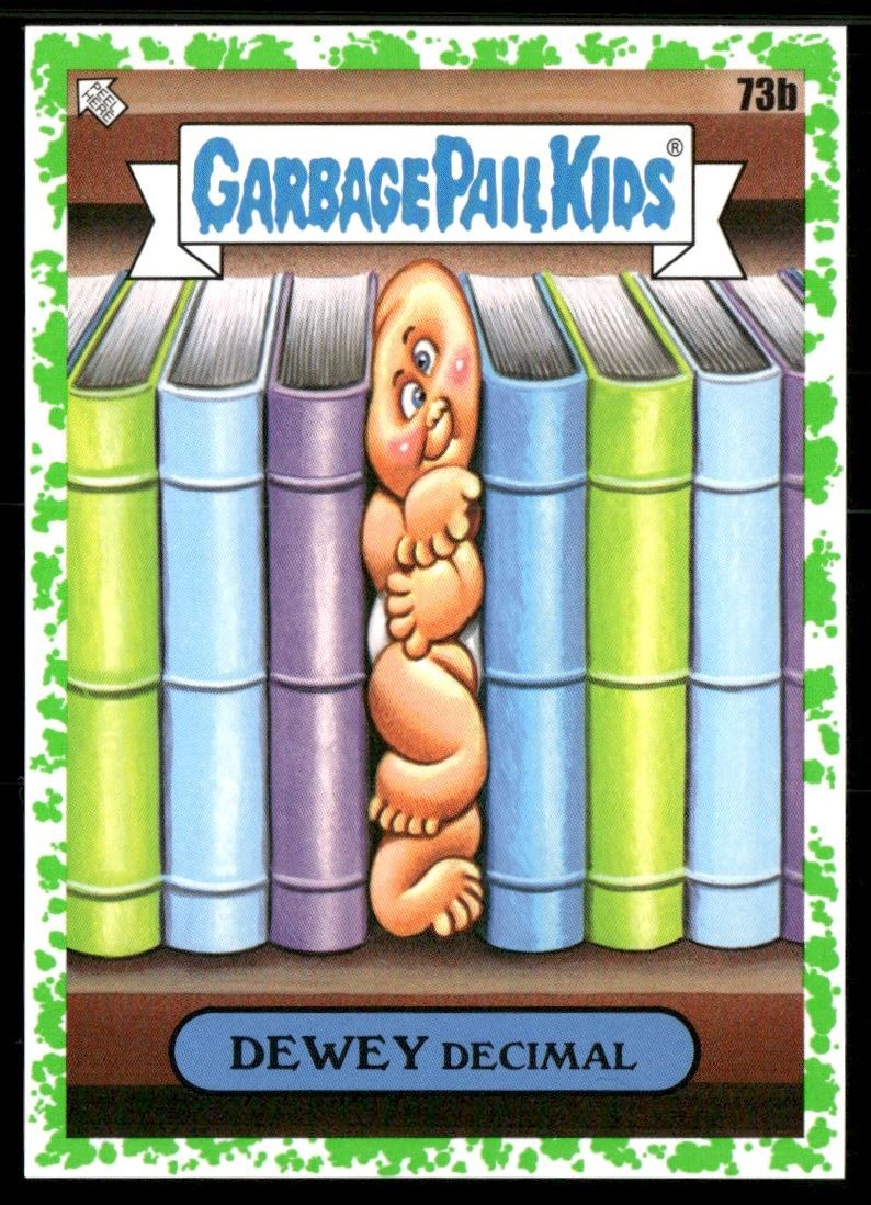 DEWEY DECIMAL 2022 Garbage Pail Kids Booger Green #73B