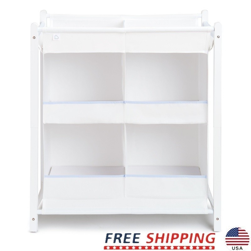 Nursery Diaper Stacker Organizer Baby Storage Solution Clothes Wipes Toys New