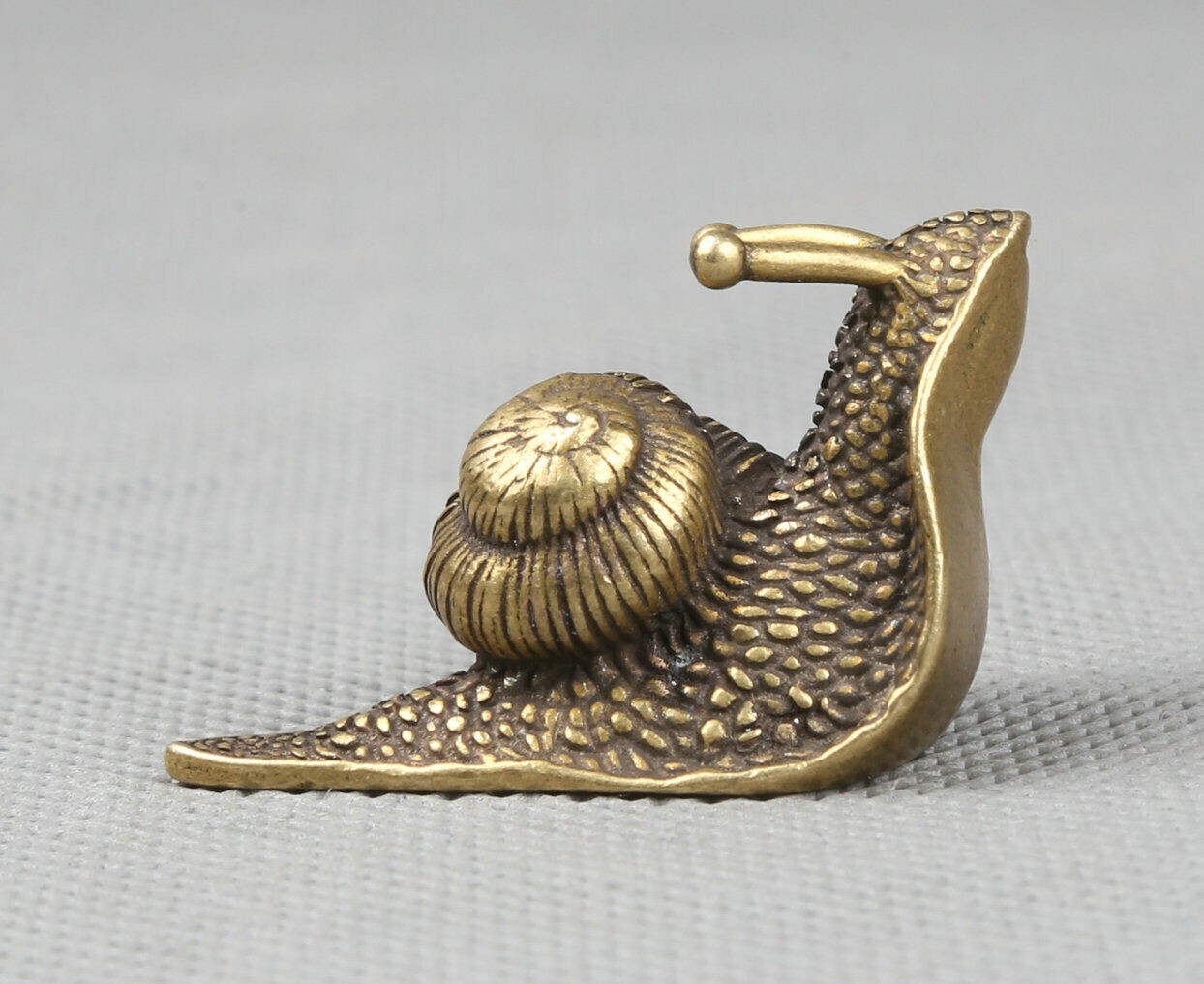 Small Bronze Beautifully Realistic Animal Snail Statue