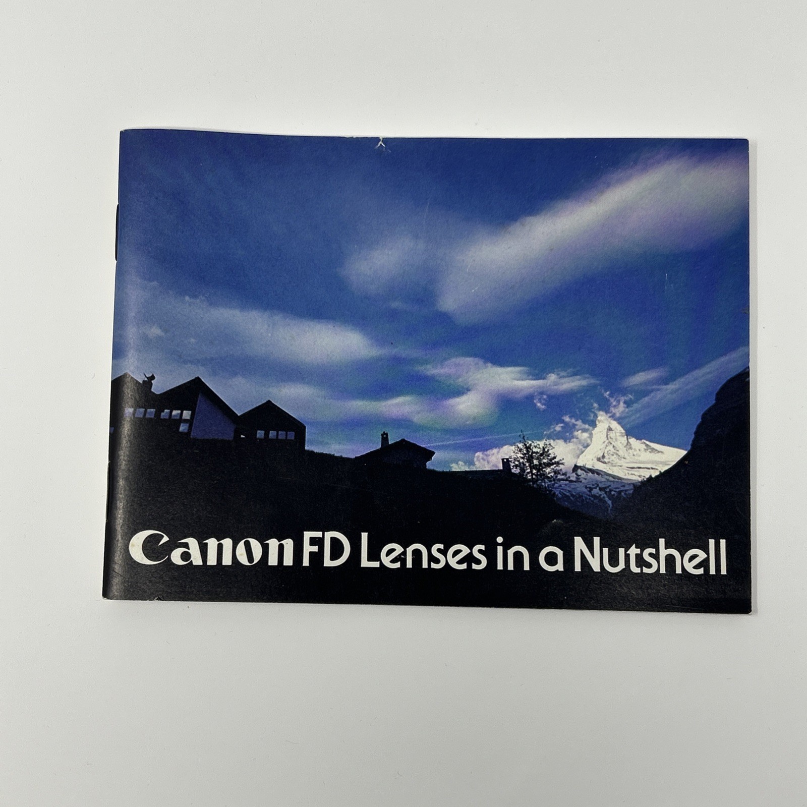 Vtg Canon FD Lenses in a Nutshell System Guide Manual Pub IE-1033I 0678N50