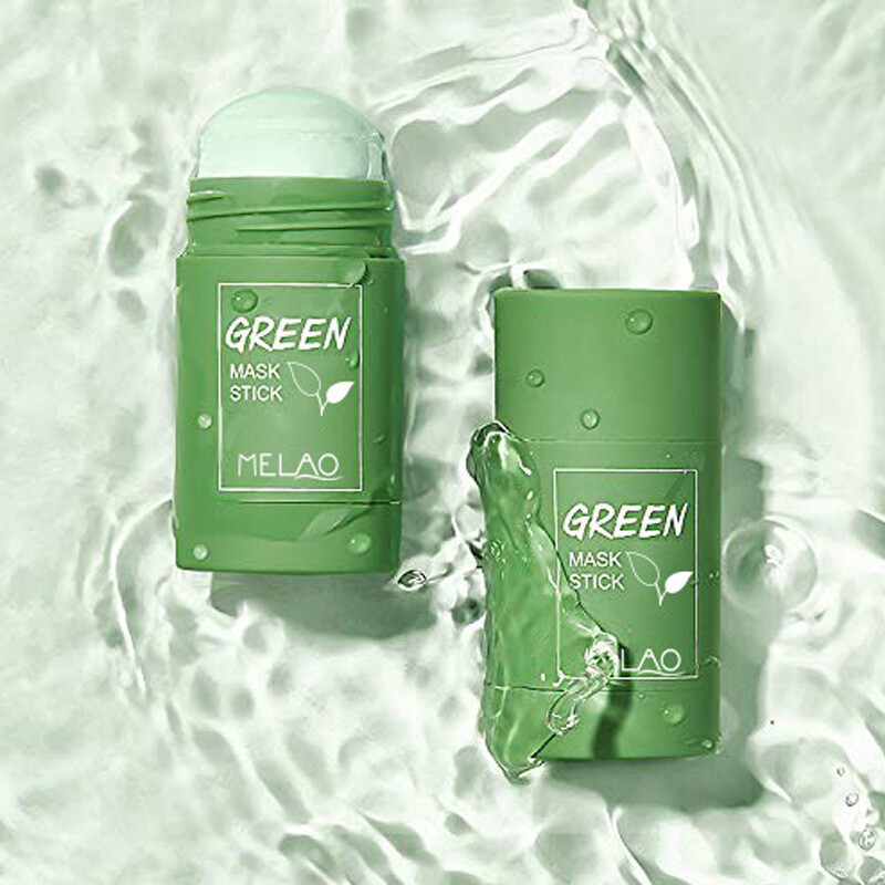 Green Tea Mask Cleansing Mud Removes Blackheads Deep Cleansing Pores Oil-Control
