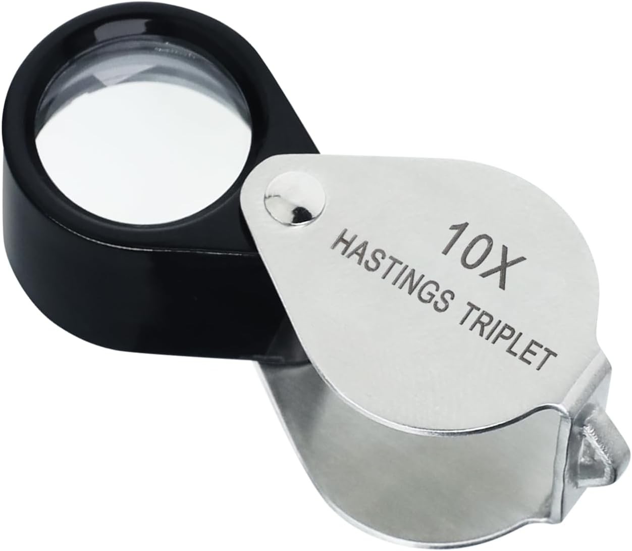 Hastings Triplet Loupe 10X Jeweler's Loupe with 16mm Triplet Lens Foldable Tiny