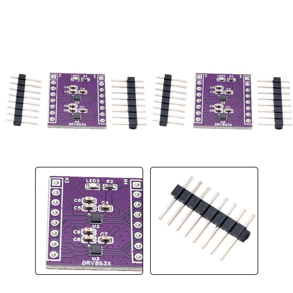 DRV8837 H-Bridge Motor Driver PCB Module Purple 20x22.5mm for Hobbyist Projects