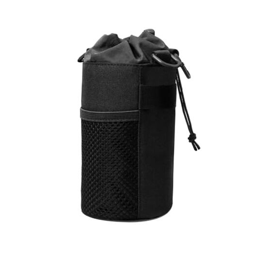 TEGOOL Water Bottle Sleeve Bag Holder Tactical Pouch Black