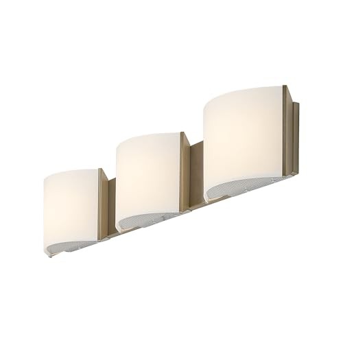 30 inch LED Wall Sconce Lights, Bathroom Vanity Lights Indoor Wall 3-Light Gold