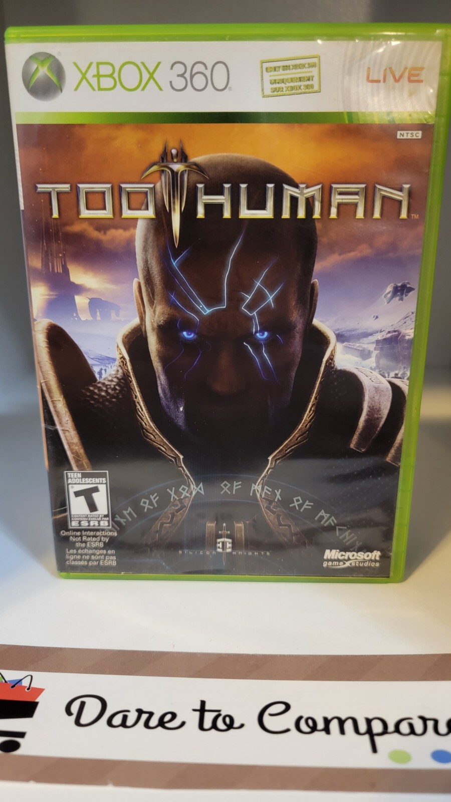 Too Human (Microsoft Xbox 360, 2008) - CIB COMPLETE - TESTED