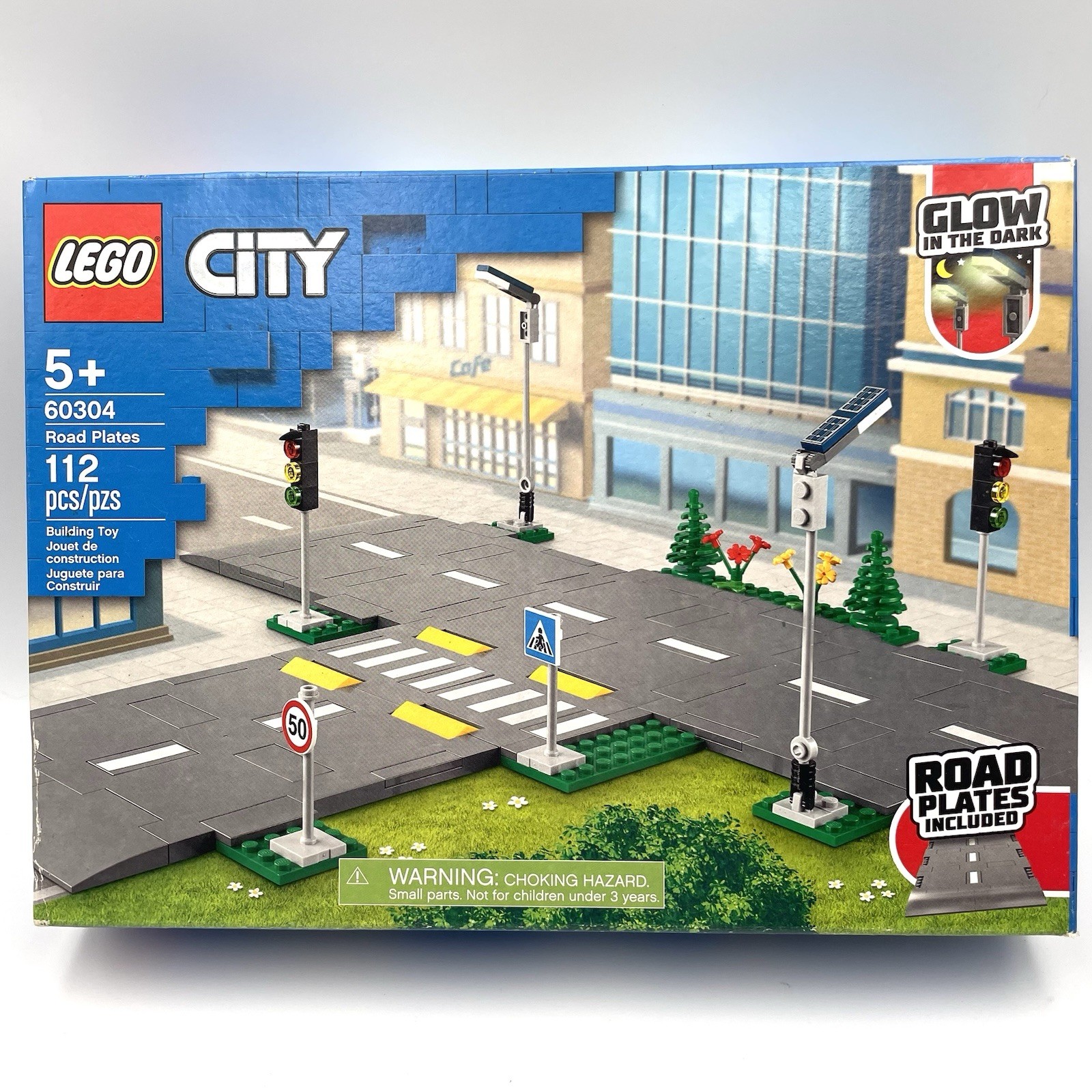 NEW! LEGO City #60304 Road Plates 112 pcs Glow in the Dark