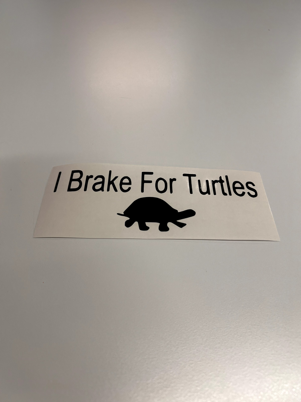Vinyl Decal Sticker Waterproof Car Window Laptop Wall Graphic I BRAKE FOR TURTLE