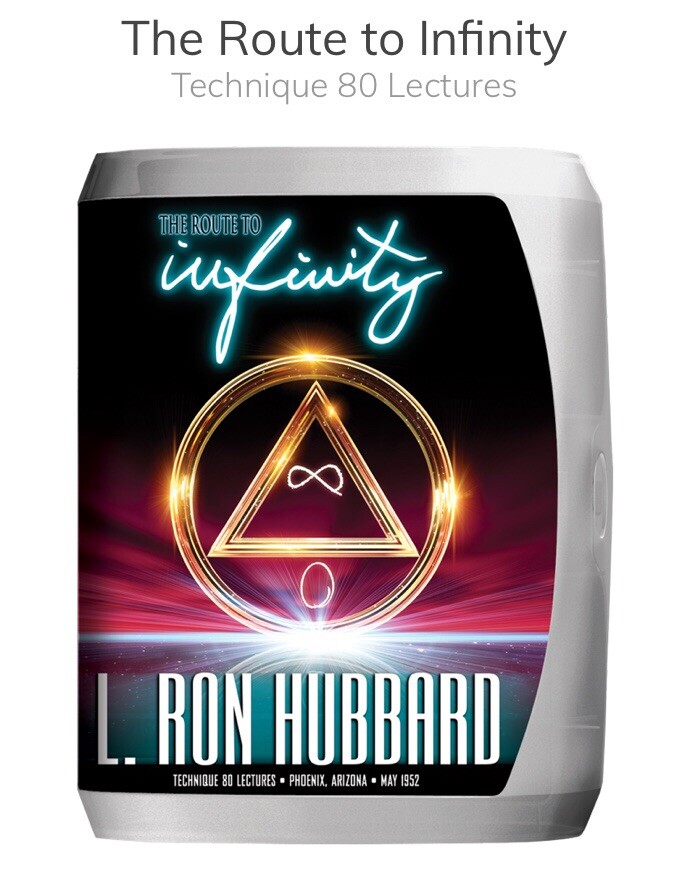 New The Route To Infinity Technique 80 Lectures by L Ron Hubbard Compact CD Disc
