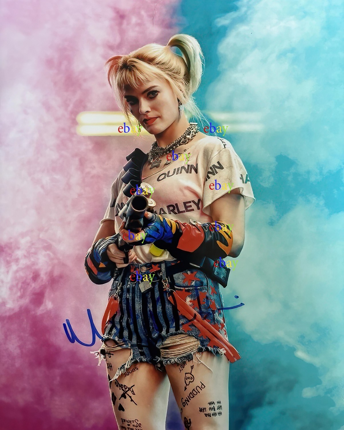 Margot Robbie Harley Quinn Autographed Signed 8x10 Photo Reprint