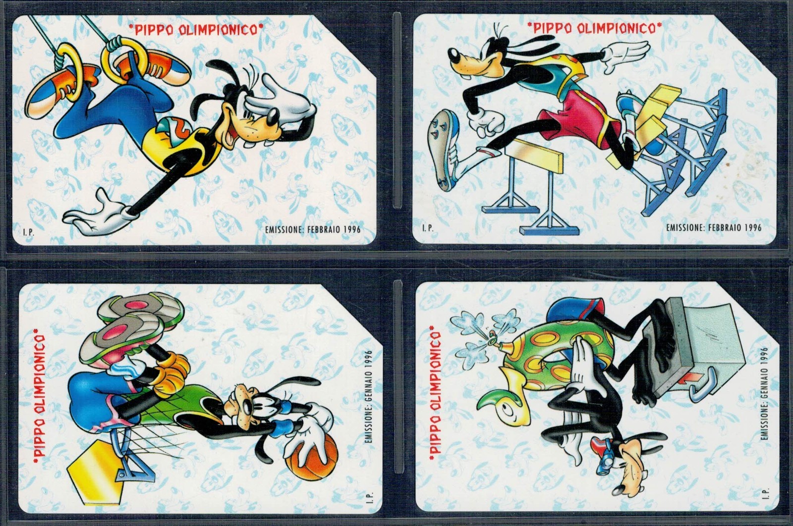 GIAN - Theme Series "OLYMPIC GOOSE" 4 Magnetic Used Cards