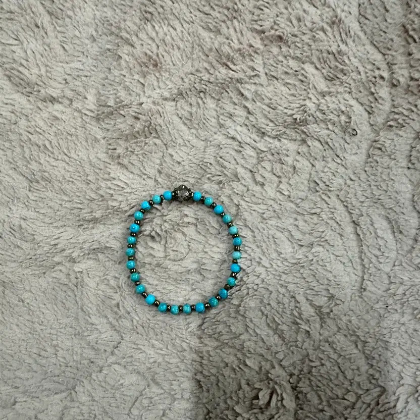 Turquoise Layered Bead Bracelet - Rare NOS Full Set