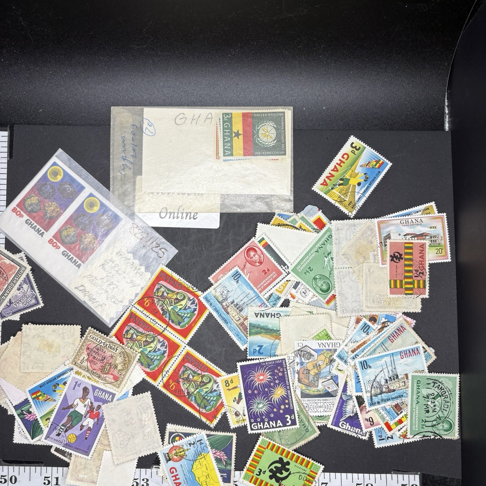 Ghana - Mixed Stamp Lot - Lots To Check Out Here !  Great Price !