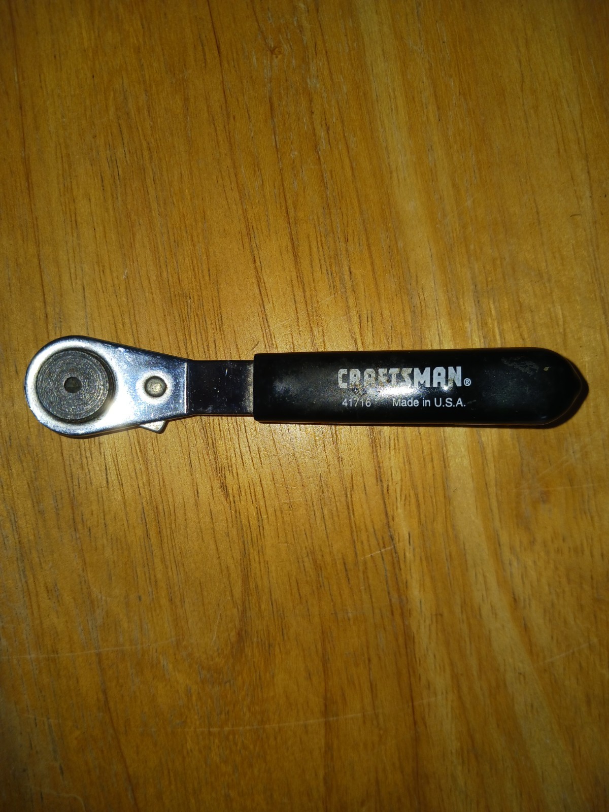 Vintage Craftsman Offset Reversible Screwdriver 1/4" Hex Bit Wrench 41716 USA 