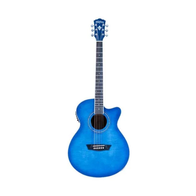 Washburn EA15TBL-U Festival Series Mini Jumbo Cutaway Acoustic-Electric Guita...