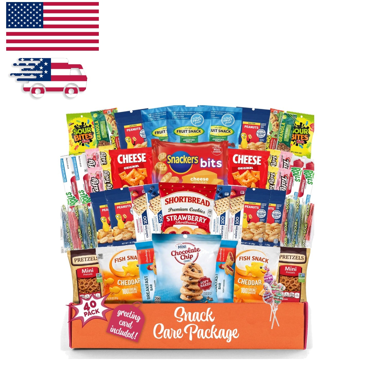 Healthy & Tasty 40 Count Snack Variety Pack - Ideal for Travel & Sharing