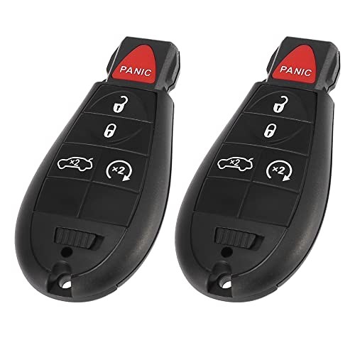  2pcs 433Mhz Replacement Keyless Entry Remote Car Key Fob for Dodge Dart 13-16 
